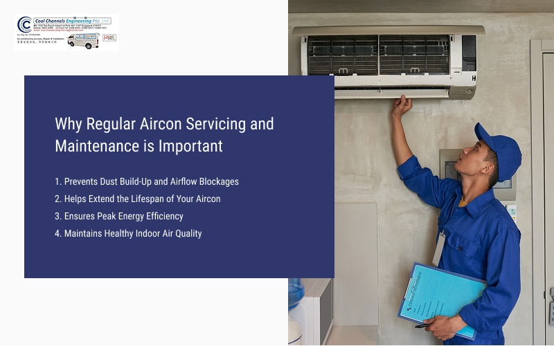 Infographic on aircon servicing importance and benefits
