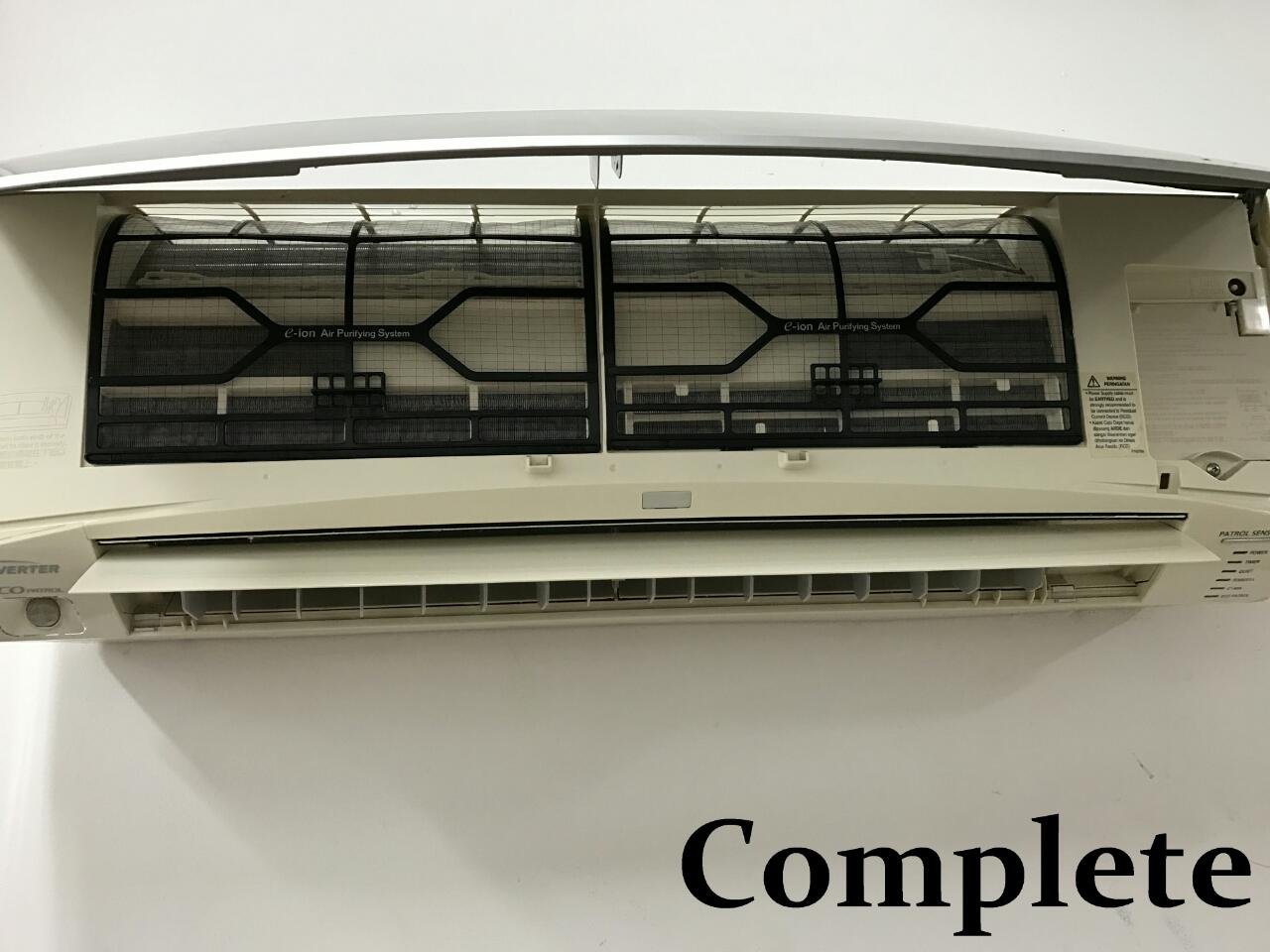 aircon fan coil after professional cleaning singapore